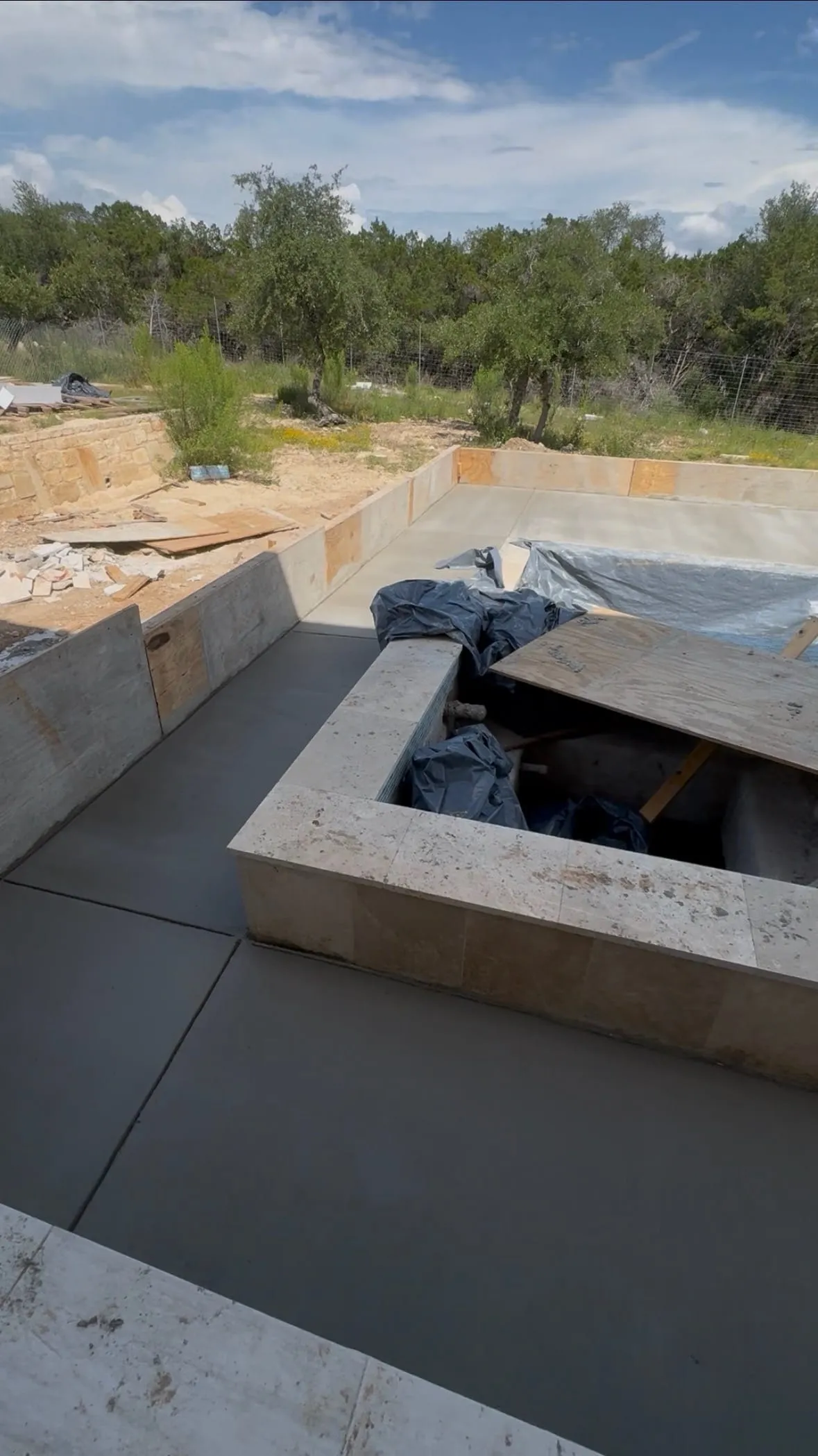 Poolside Patio & Stair Installation