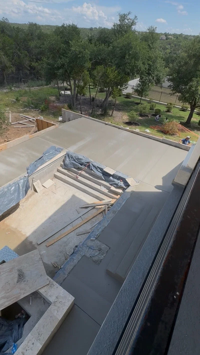 Poolside Patio & Stair Installation