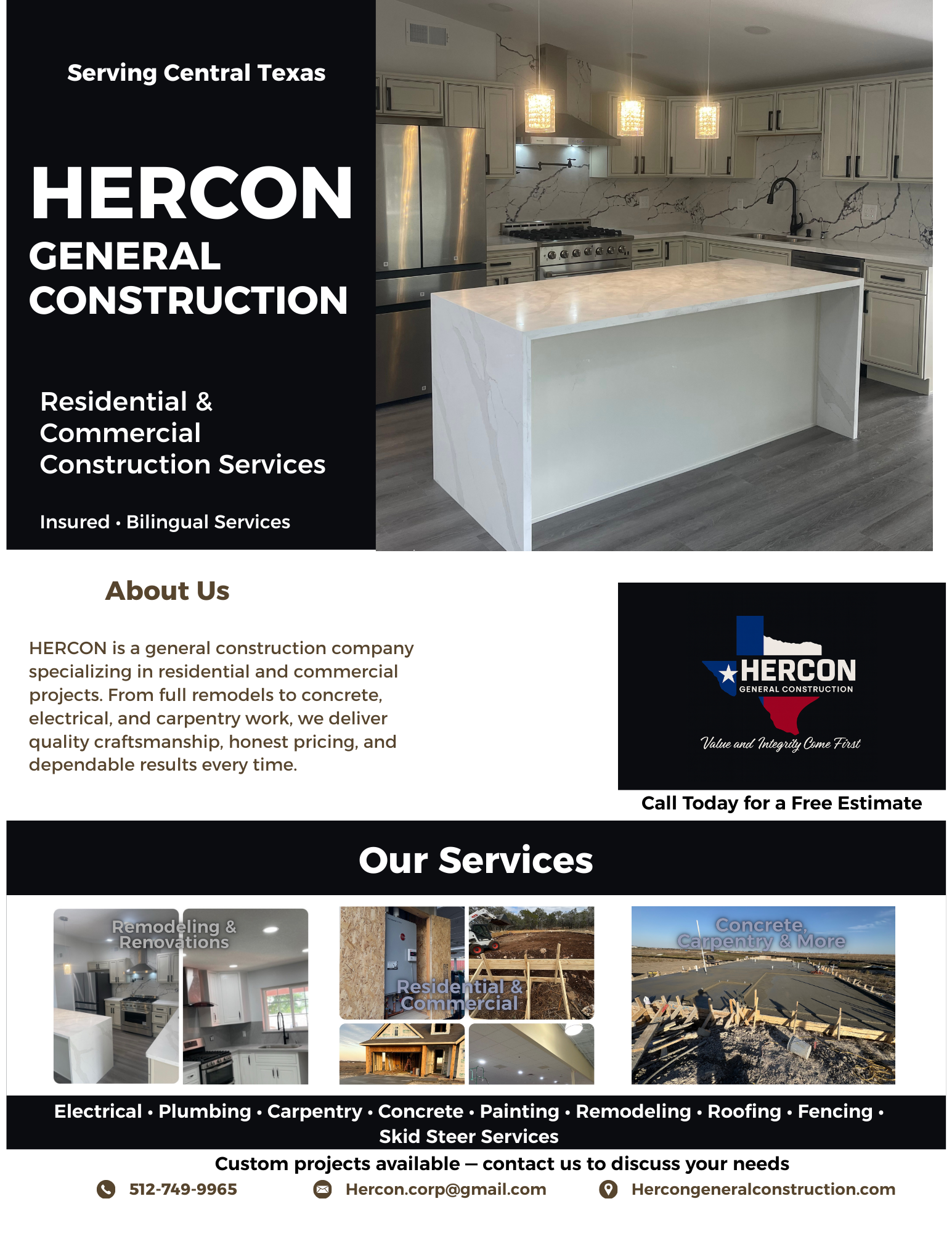 General Construction Flyer (English)